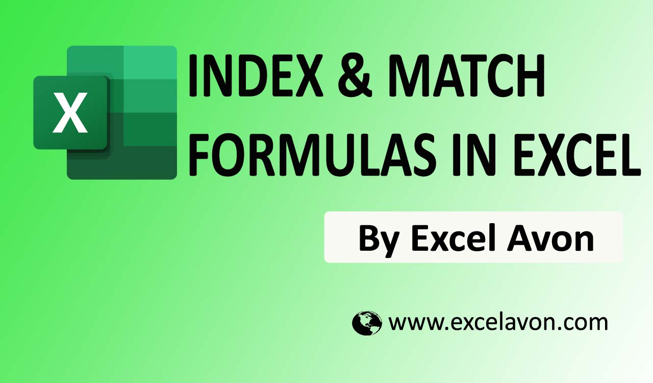 How to use Index Match formula in Excel