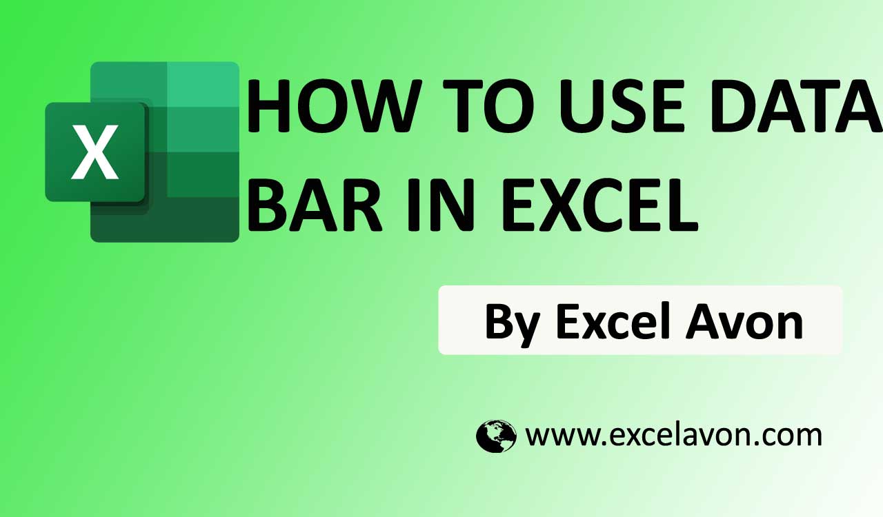 How to add data bars in excel