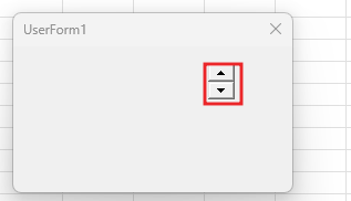 How to use Spin Button with UserForm in Excel VBA7