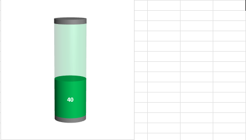 How to make 3-D Battery chart in Excel