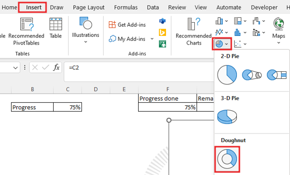 circle progress chart in excel 3.png