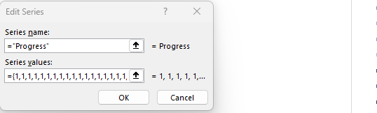 circle progress chart in excel 4